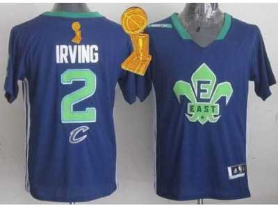 NBA Cleveland Cavaliers #2 Kyrie Irving Navy Blue 2014 All Star The Champions Patch Stitched Jerseys