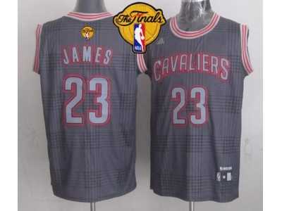 NBA Cleveland Cavaliers #23 LeBron James Black Rhythm Fashion The Finals Patch Stitched Jerseys