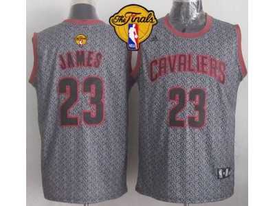 NBA Cleveland Cavaliers #23 LeBron James Grey Static Fashion The Finals Patch Stitched Jerseys