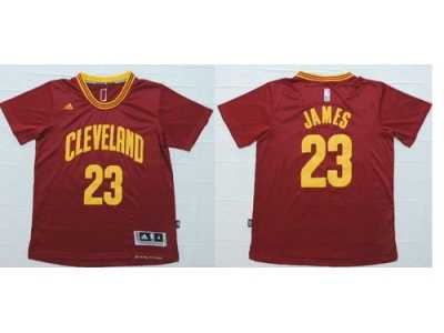 NBA Cleveland Cavaliers #23 LeBron James Red Short Sleeve Stitched Jerseys