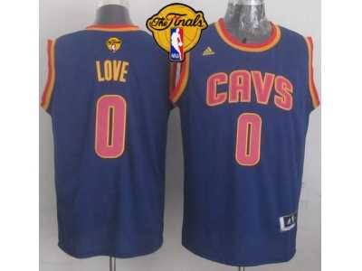 NBA Revolution 30 Cleveland Cavaliers #0 Kevin Love Navy Blue The Finals Patch Stitched Jerseys