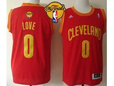 NBA Revolution 30 Cleveland Cavaliers #0 Kevin Love Red The Finals Patch Stitched Jerseys
