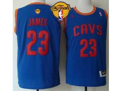 NBA Revolution 30 Cleveland Cavaliers #23 LeBron James Light Blue The Finals Patch Stitched Jerseys