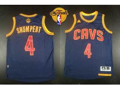 NBA Revolution 30 Cleveland Cavaliers #4 Iman Shumpert Navy Blue CavFanatic The Finals Patch Stitched Jerseys