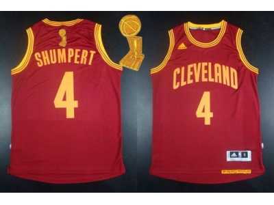 NBA Revolution 30 Cleveland Cavaliers #4 Iman Shumpert Red The Champions Patch Stitched Jerseys