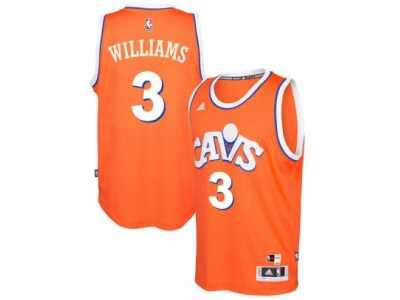 adidas Cleveland Cavaliers #3 Derrick Williams Orange Hardwood Classics Swingman Jersey