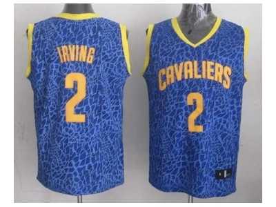 nba cleveland cavaliers #2 irving blue leopard print[2014 new]
