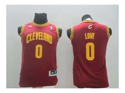 youth nba cleveland cavaliers #0 love red[revolution 30 swingman]